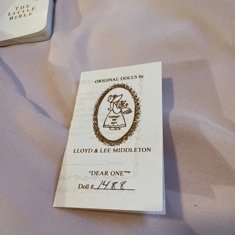 Lee Middleton Dear One African Am. Doll Newborn Baby Signed Numbered 1488, 1985